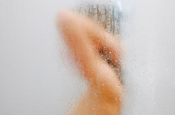 Woman in the shower Woman in the shower