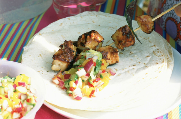 BBQ Chicken kebabs BBQ Chicken kebabs