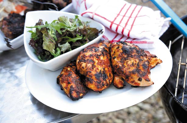 Barbecue tandoori chicken