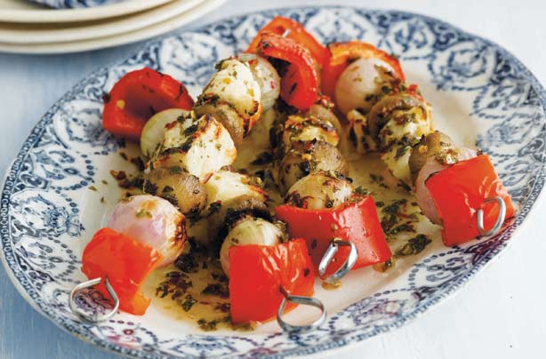 Halloumi kebabs Halloumi kebabs
