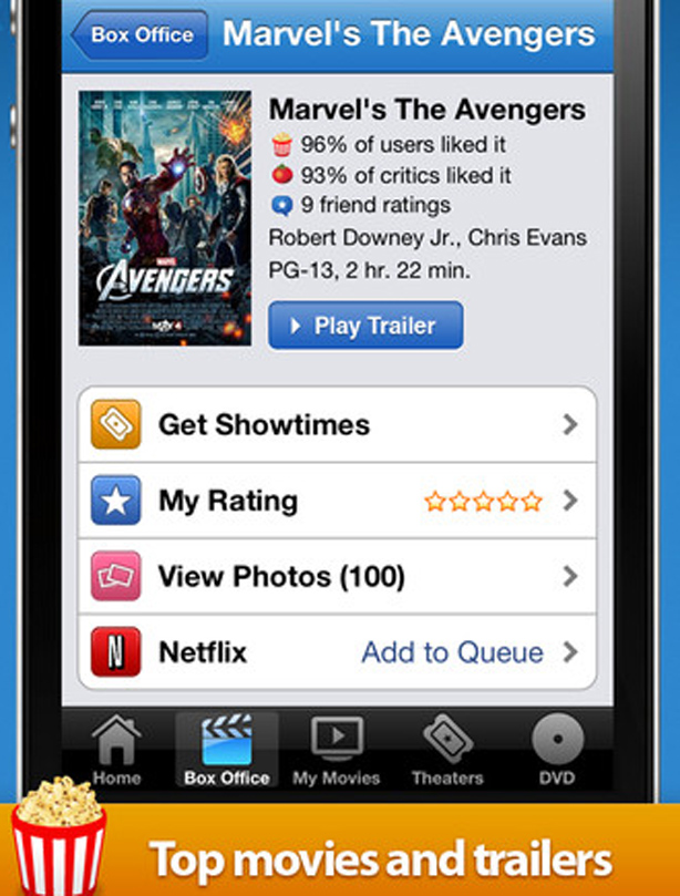 Movies by Flixster app Movies by Flixster app