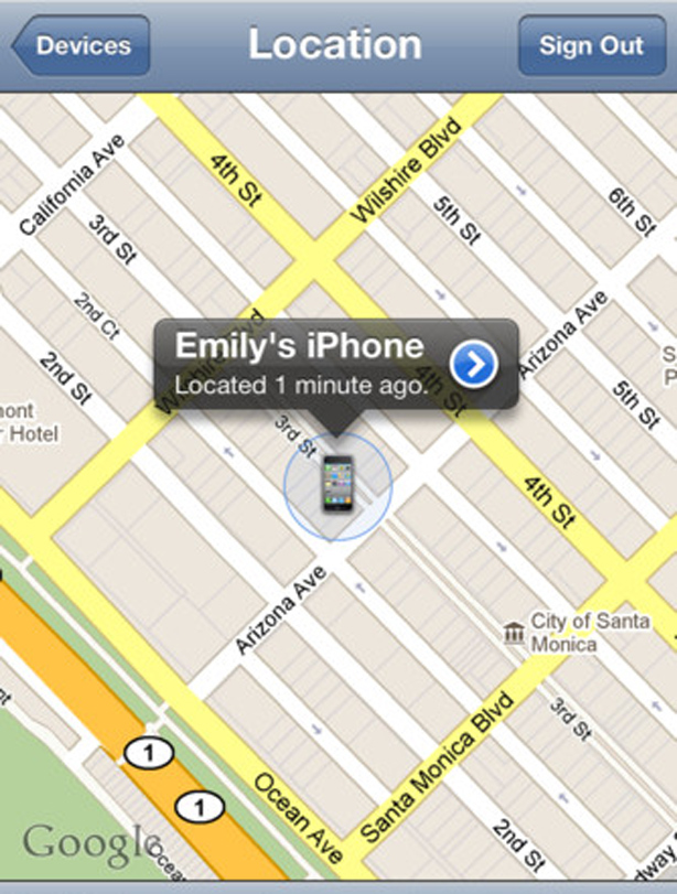 Find my iPhone app Find my iPhone app