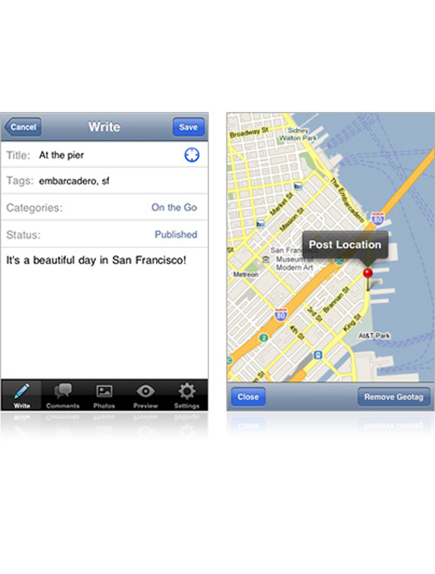 Wordpress app Wordpress app
