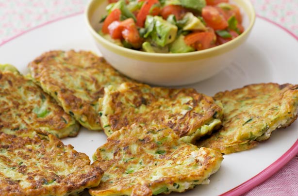 This is a super-speedy and delicious way to cook courgette. This recipe makes 6 fritters. They are light and suitable for vegetarians. This is a super-speedy and delicious way to cook courgette. This recipe makes 6 fritters. They are light and suitable for vegetarians.