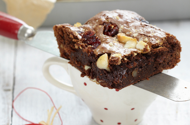 White Choc Cranberry Brownie