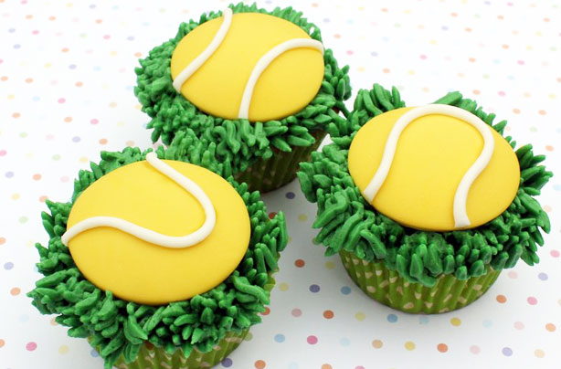 Tennis cupcakes Tennis cupcakes