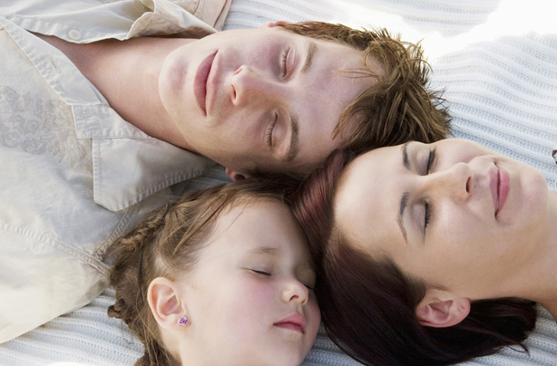 family sleeping family sleeping