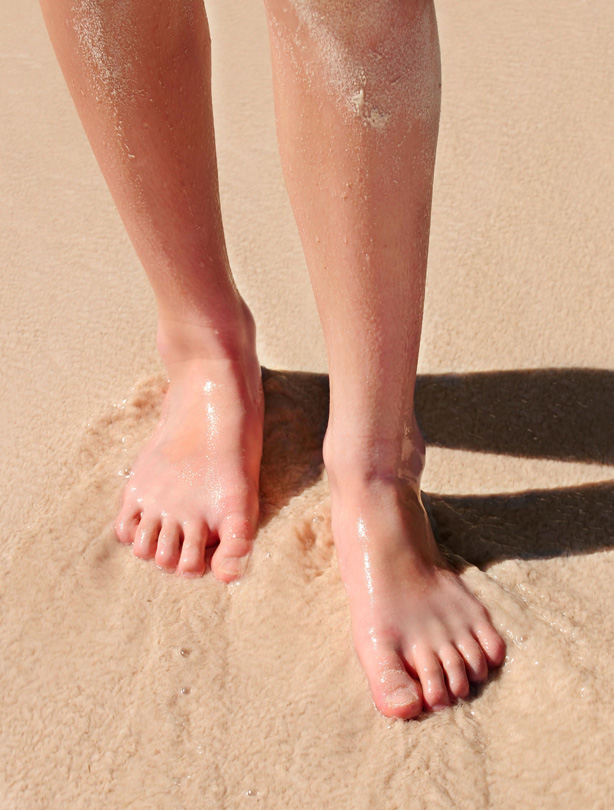 woman feet beach woman feet beach