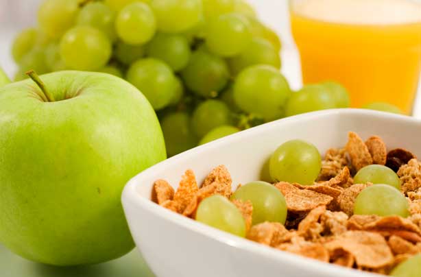 Fruit and cereal Fruit and cereal