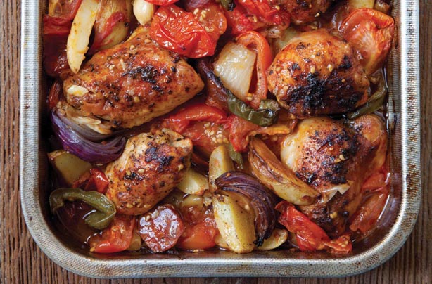 Photo: Spanish style chicken bake