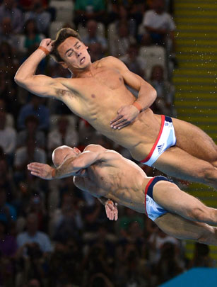 Tom Daley and Peter Waterfield miss medal Tom Daley and Peter Waterfield miss medal
