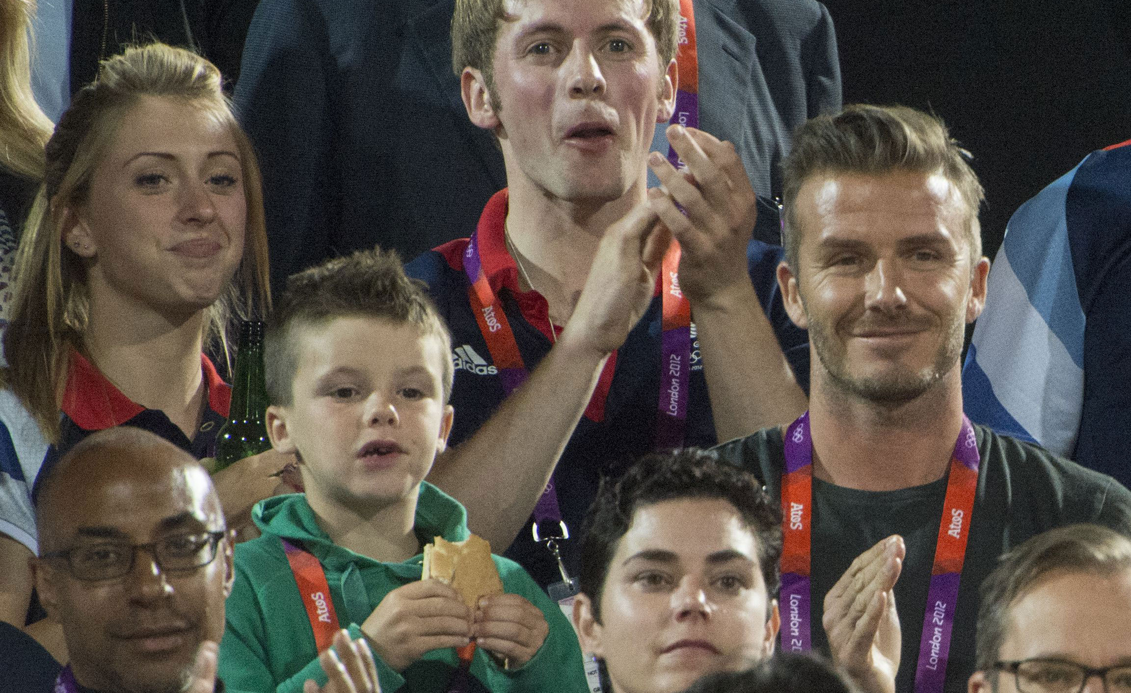 David and Cruz Beckham at the Olympics David and Cruz Beckham at the Olympics