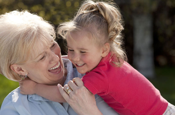 Grandmother with grandchild Grandmother with grandchild