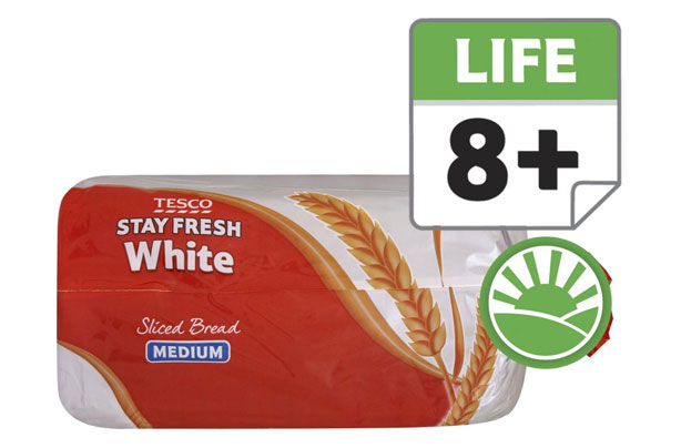 Tesco stay fresh white bread medium Tesco stay fresh white bread medium