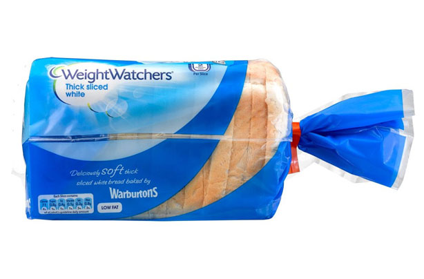 Warbutons weight watchers thick sliced bread