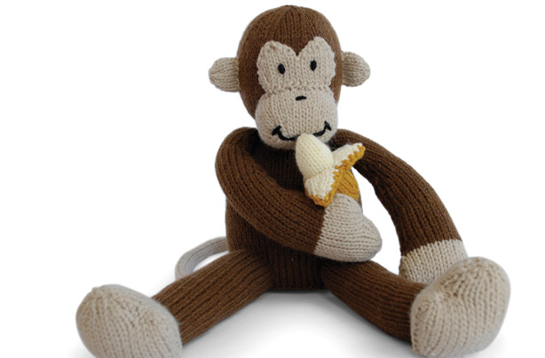 Knitted monkey