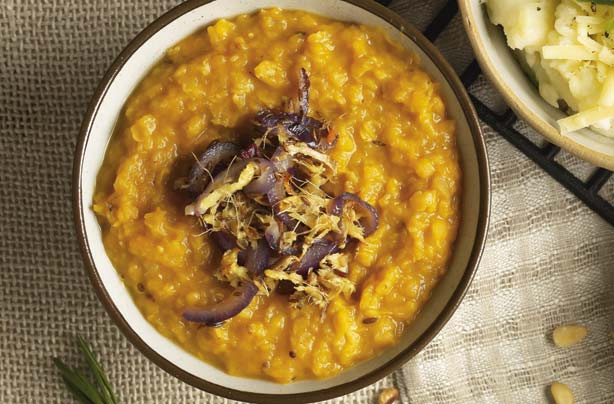 Spicy butternut dhal mash Spicy butternut dhal mash