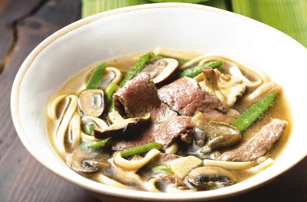 Japanese broth with noodles