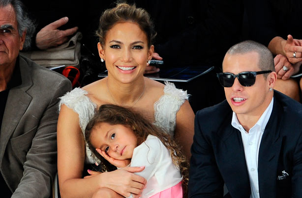 Jennifer Lopez with her daughter, Emme