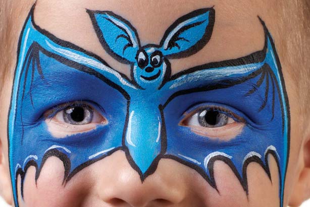 Bat face paint idea Bat face paint idea