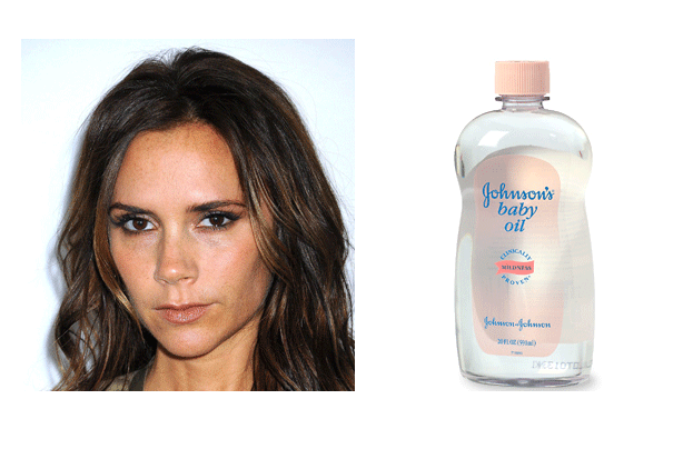 Victoria Beckham baby oil photo Victoria Beckham baby oil photo