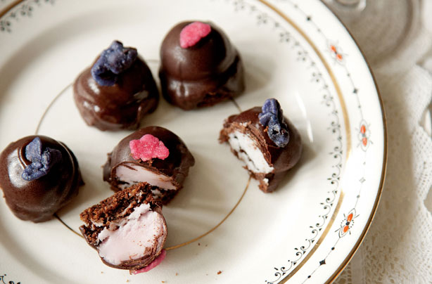 Fiona Cairns tiny rose and violet creams Fiona Cairns tiny rose and violet creams