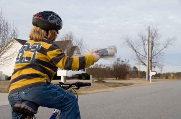 Boy on a paper round: How to make extra money