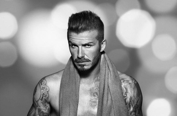 The changing face of David Beckham