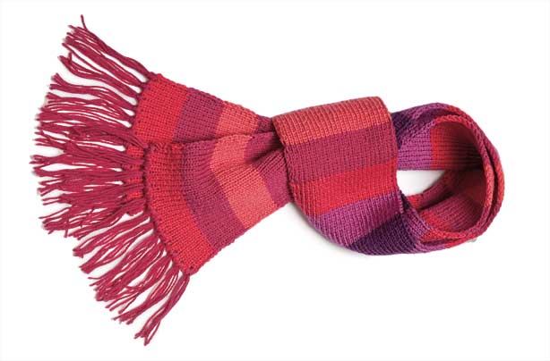 How to knit a scarf
