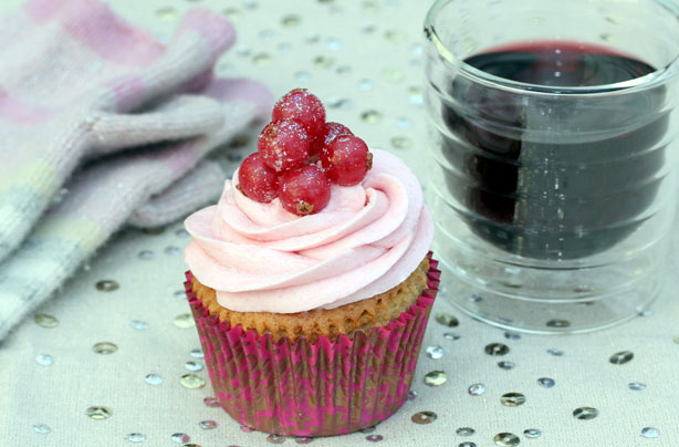 Mulled wine cupcakes