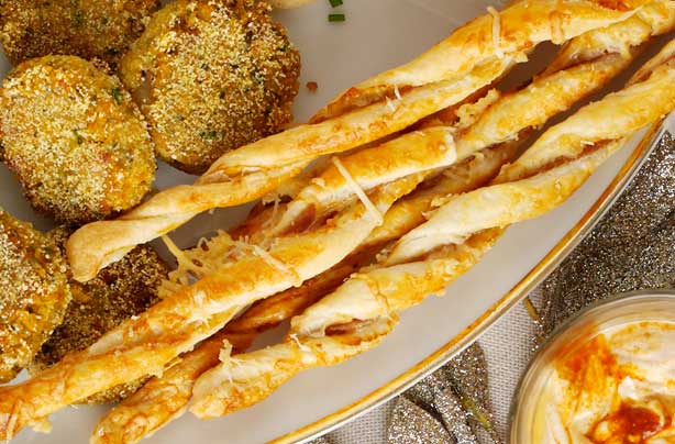 Ham and cheese twists