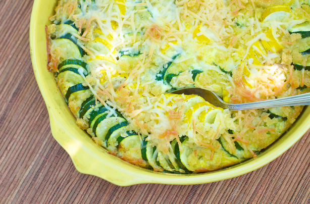 Courgette and parmesan gratin Courgette and parmesan gratin