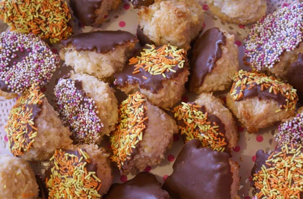 chocolate and coconut party bites chocolate and coconut party bites