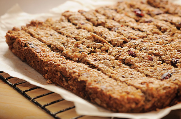 Cranberry and hazelnut oat slices Cranberry and hazelnut oat slices