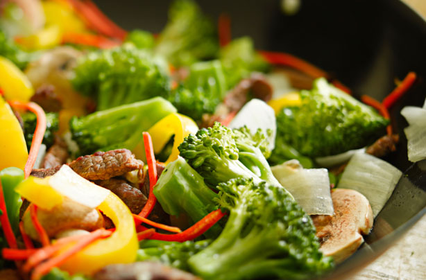 Beef and vegetable stir-fry Beef and vegetable stir-fry