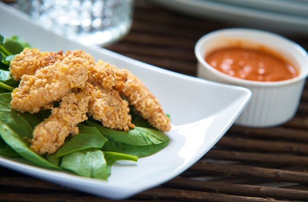 Coconut crusted chicken