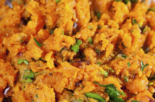 Sweet potato chilli and coriander dip