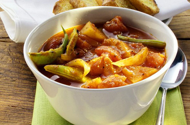 Vegetable pepper pot with tomatoes and green beans recipe Vegetable pepper pot with tomatoes and green beans recipe