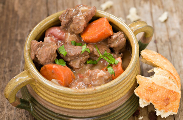 Beef and chestnut stew