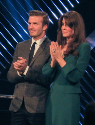 Kate Middleton and David Beckham Kate Middleton and David Beckham