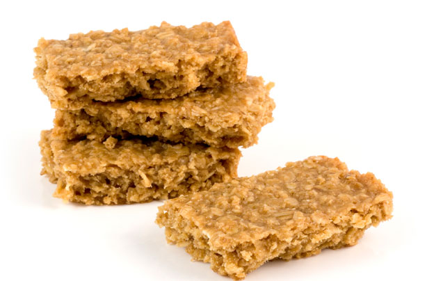 Sticky plum flapjacks
