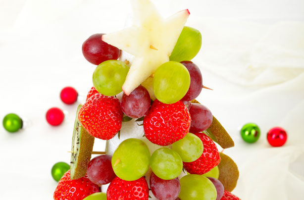 Fresh Fruit Christmas Tree