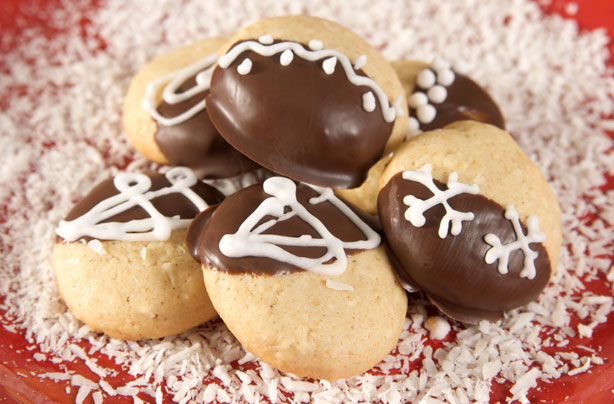chocolate almond drop biscuits