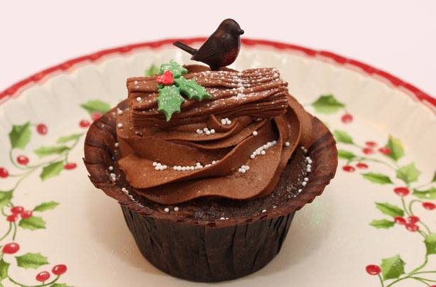 Yule log cupcakes recipe goodtoknow Yule log cupcakes recipe goodtoknow