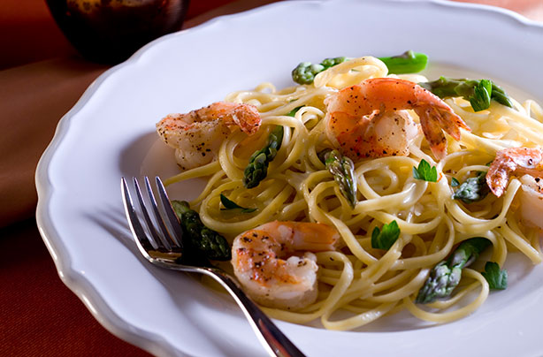 Prawn pasta salmon Creamy uk  recipe goodtoknow creamy recipe   Pasta