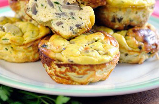 mini mushroom fritatta