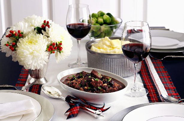 venison in red wine