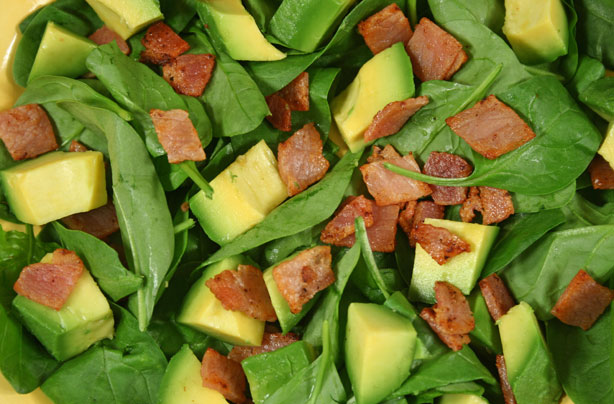 Avocado and bacon salad