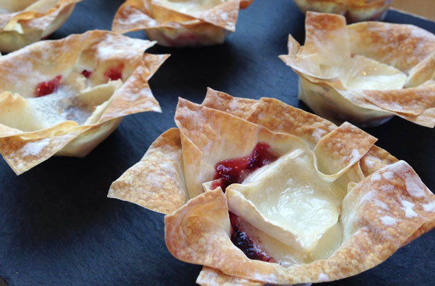 Cranberry and Goasts Cheese tarts