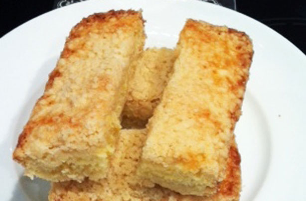 Orange crumble bars